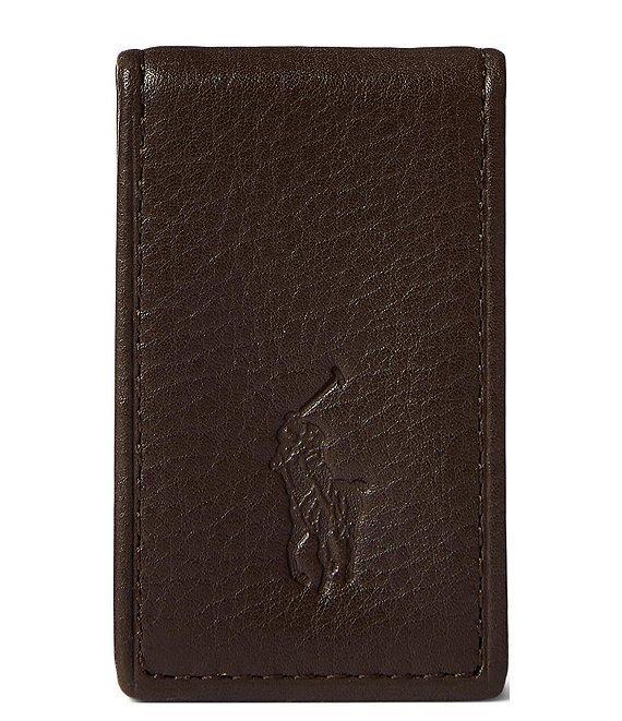 Polo Ralph Lauren Slim Pebbled Leather Money Clip Product Image