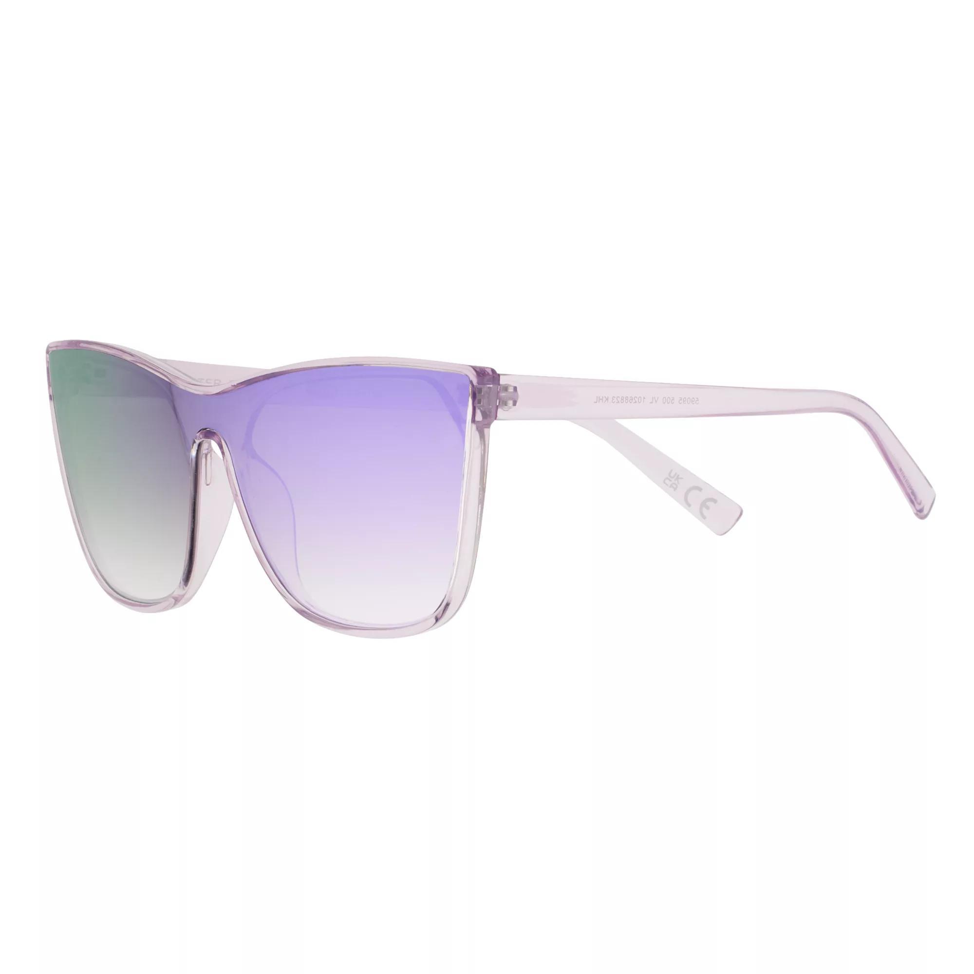 Women's Cali Blue Cat Shield Sunglasses, Crystal Lavendar Product Image