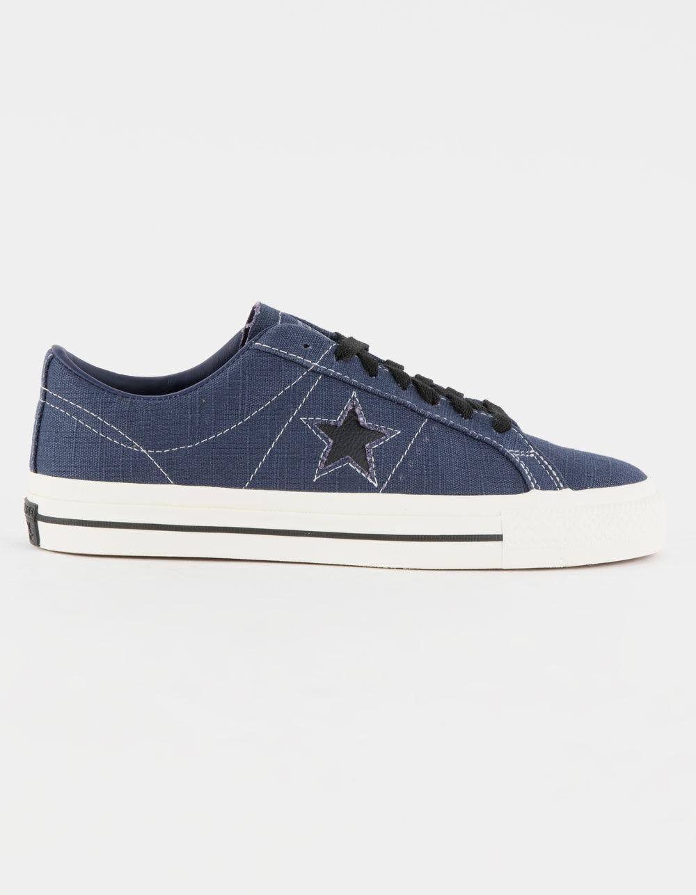 CONVERSE One Star Pro Low Top Shoes - NAVY/WHITE Product Image