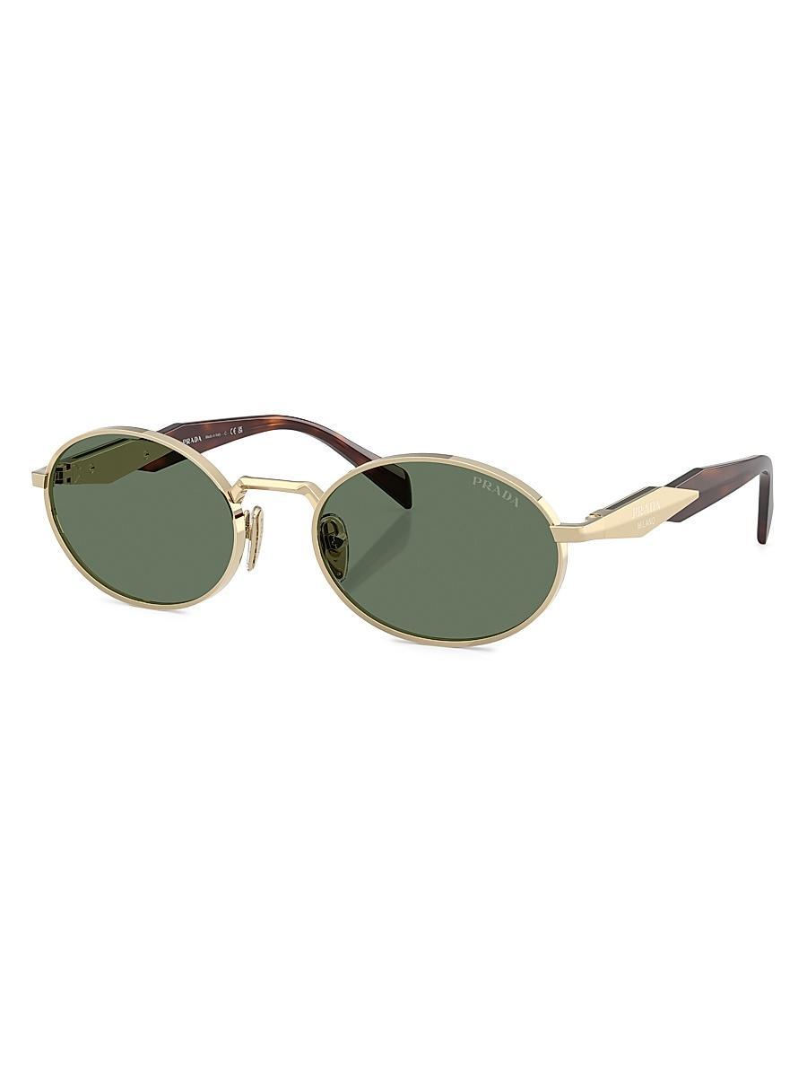 Mens Polarized Metal Oval Sunglasses Product Image