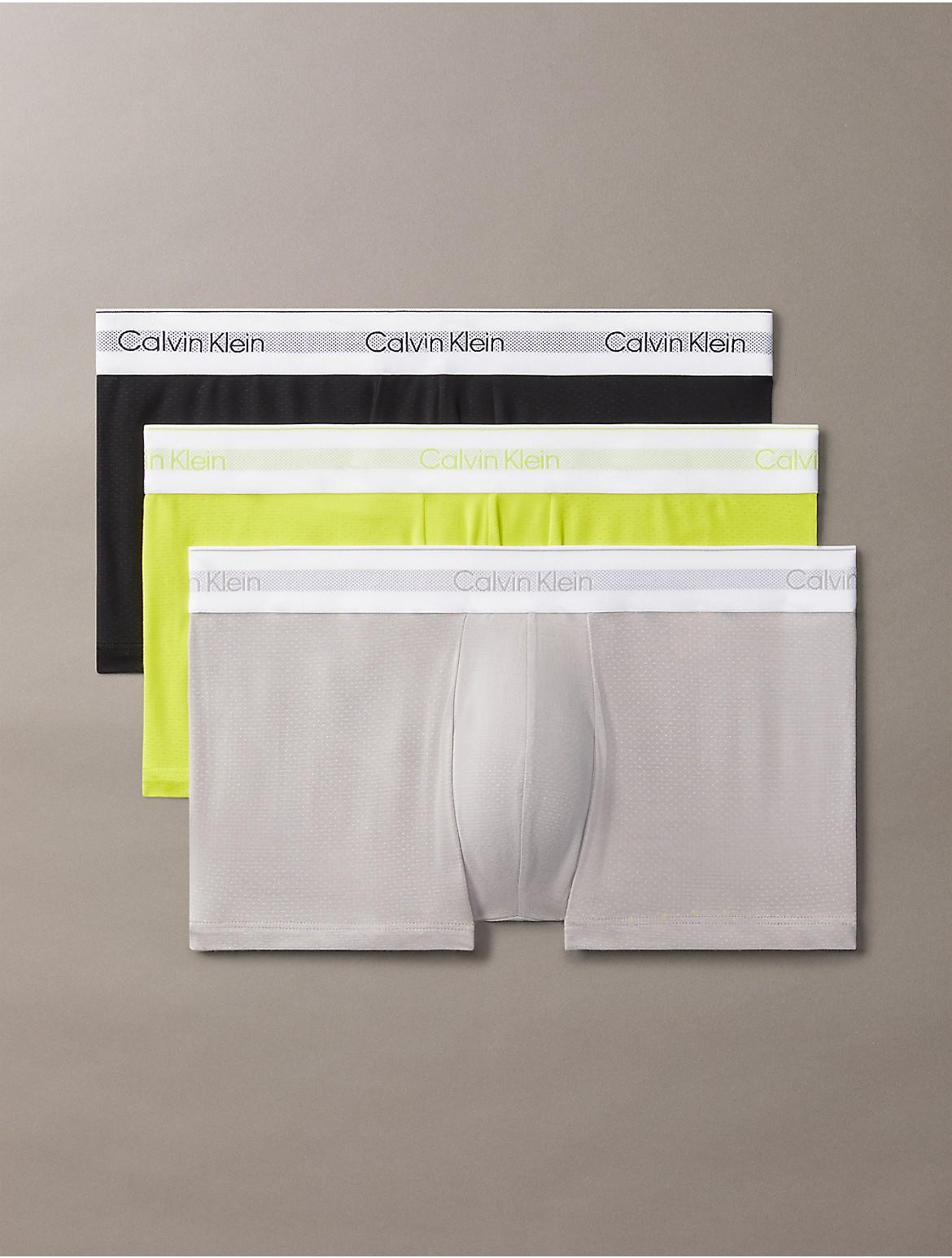 Calvin Klein Men's Icon Modal Mesh 3-Pack Low Rise Trunk - Multi - XL Product Image