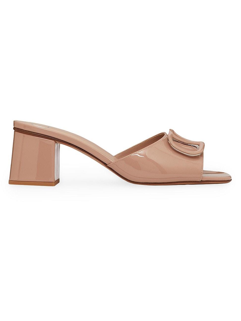 Womens VLogo Signature 60MM Patent Leather Slide Sandals Product Image