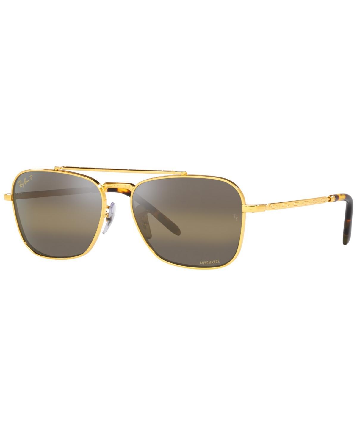 Ray-Ban Mens Jeffery Square 55mm Polarized Sunglasses Product Image