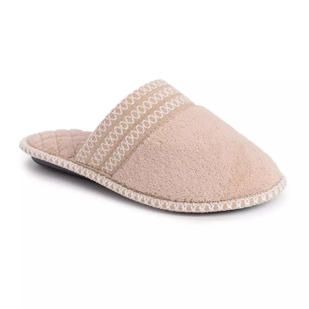 MUK LUKS Cathy Women's Clog Slippers, Size: Large, Daisy White Product Image