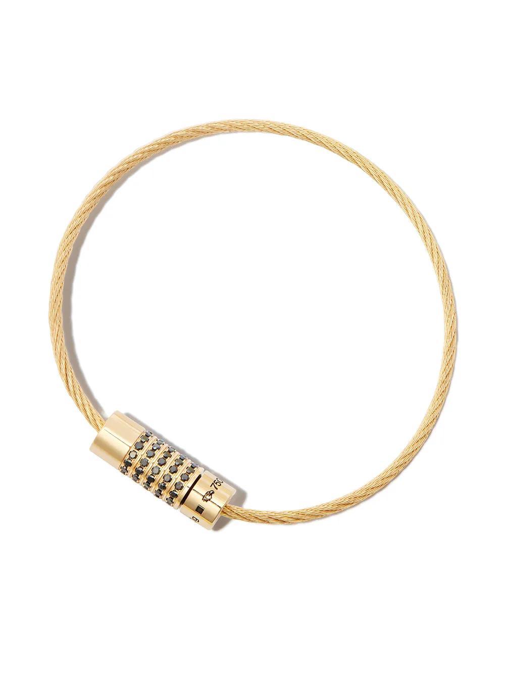 18kt yellow gold Cable Le 10g diamond bracelet Product Image