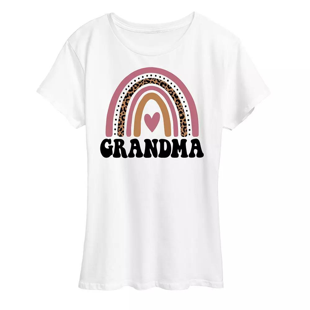 Womens Grandma Muted Rainbow Graphic Tee Product Image