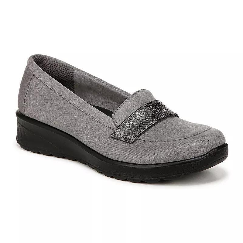 LifeStride Gamma 2 Women's Loafers, Size: 8 Wide, Grey Fabric Product Image