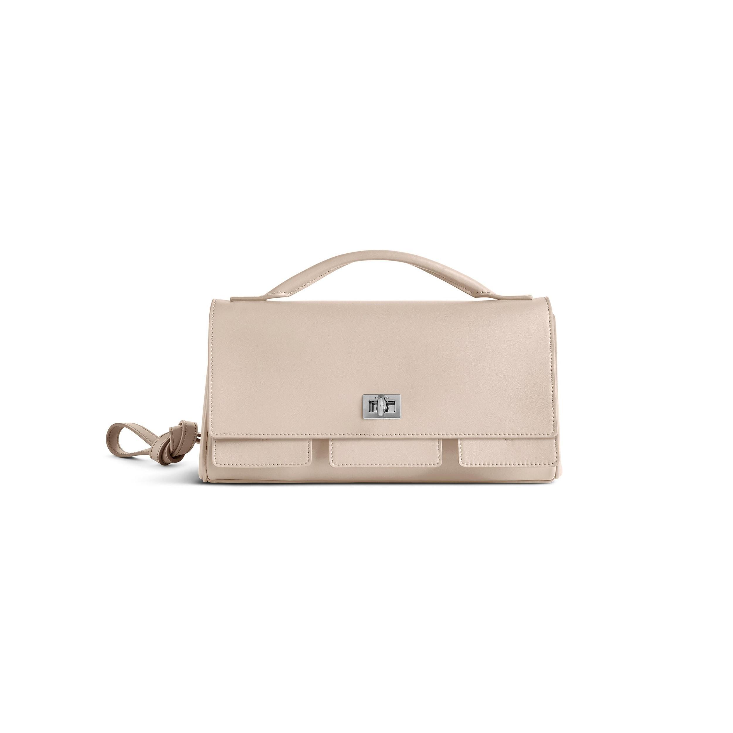 Women's Bel Air Small Clutch On Strap in Almond Product Image