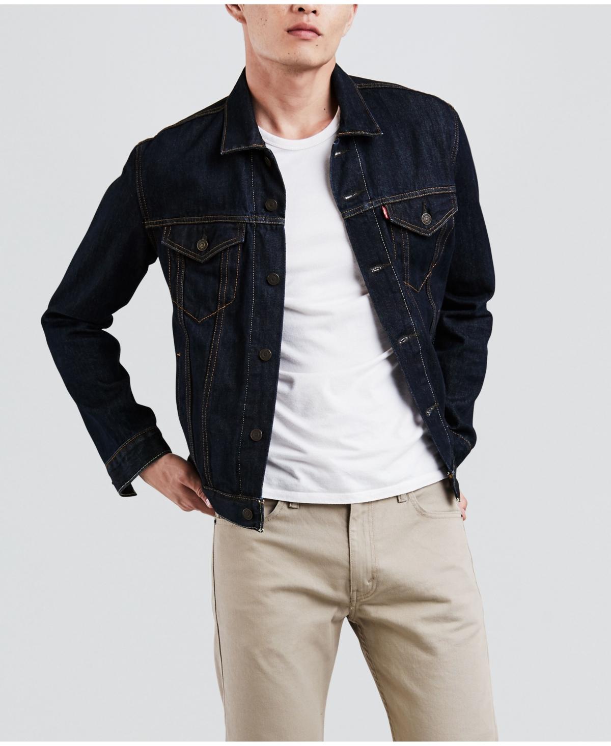 Men's Levi's® Trucker Denim Jacket, Size: Small, Dark Blue Product Image