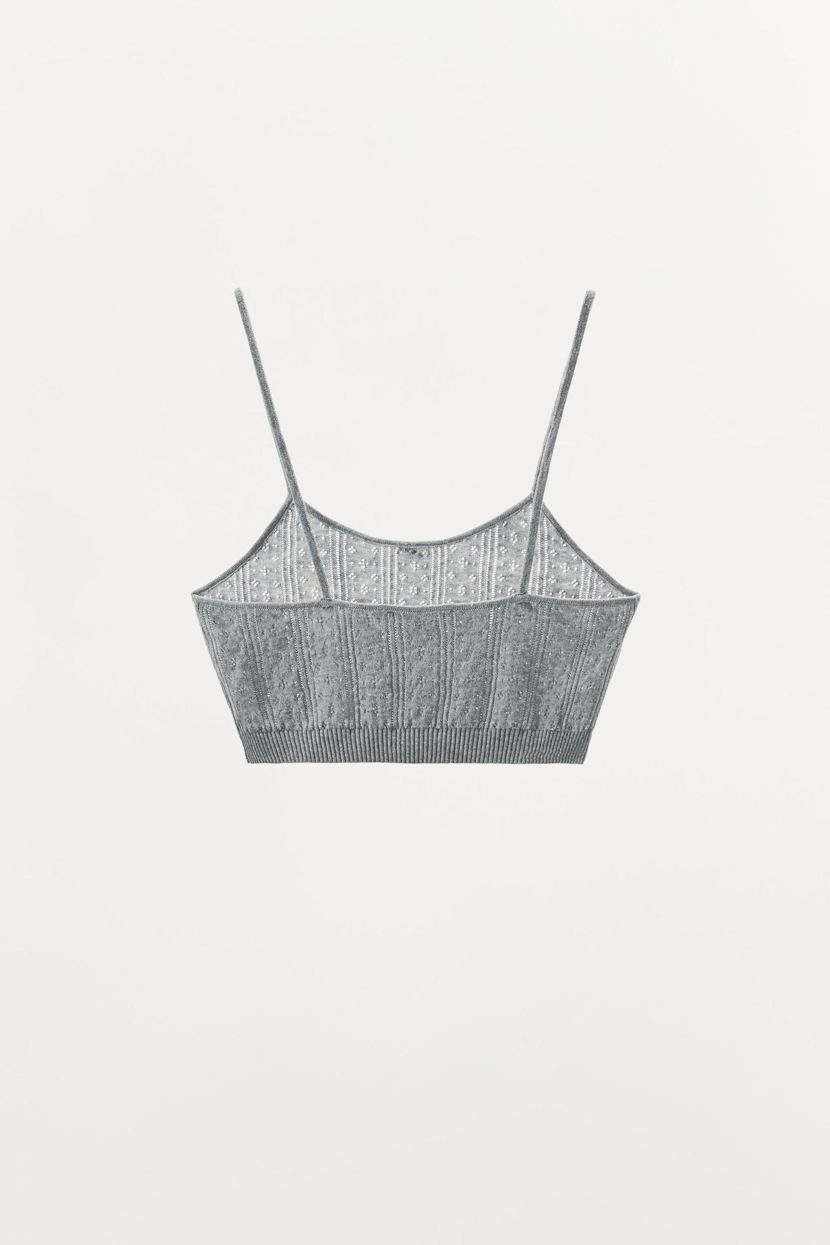 POINTELLE FLORAL BRALETTE Product Image