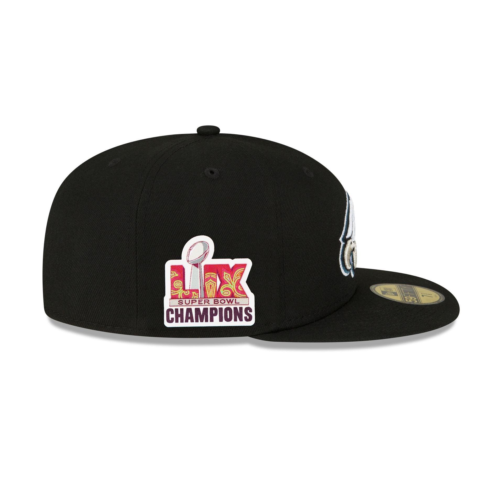Philadelphia Eagles Super Bowl LIX Participation Side Patch 59FIFTY Fitted Hat Male Product Image