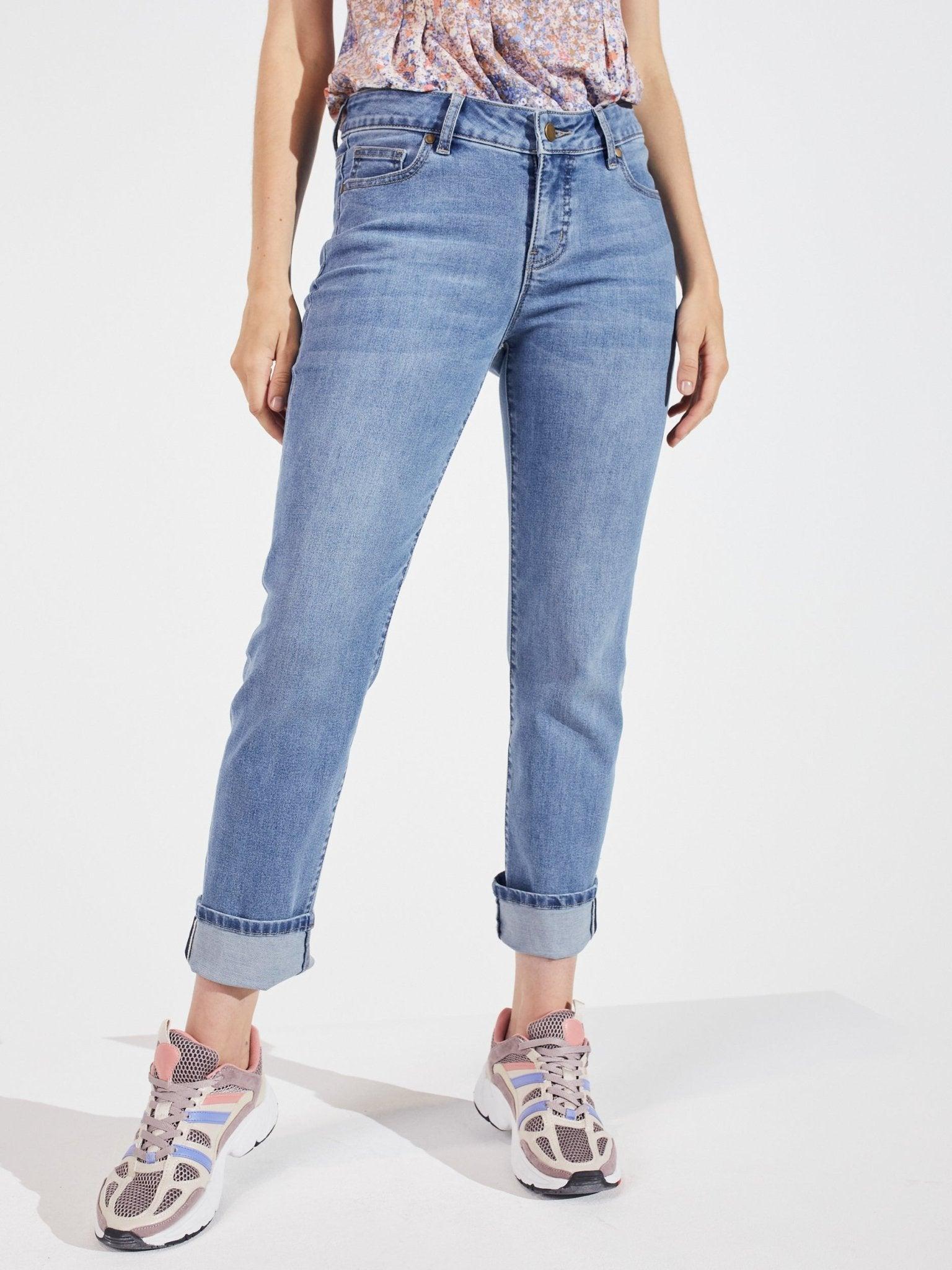 Signature Girlfriend 5 Pocket Jeans With Selvedge Cuff Female Product Image