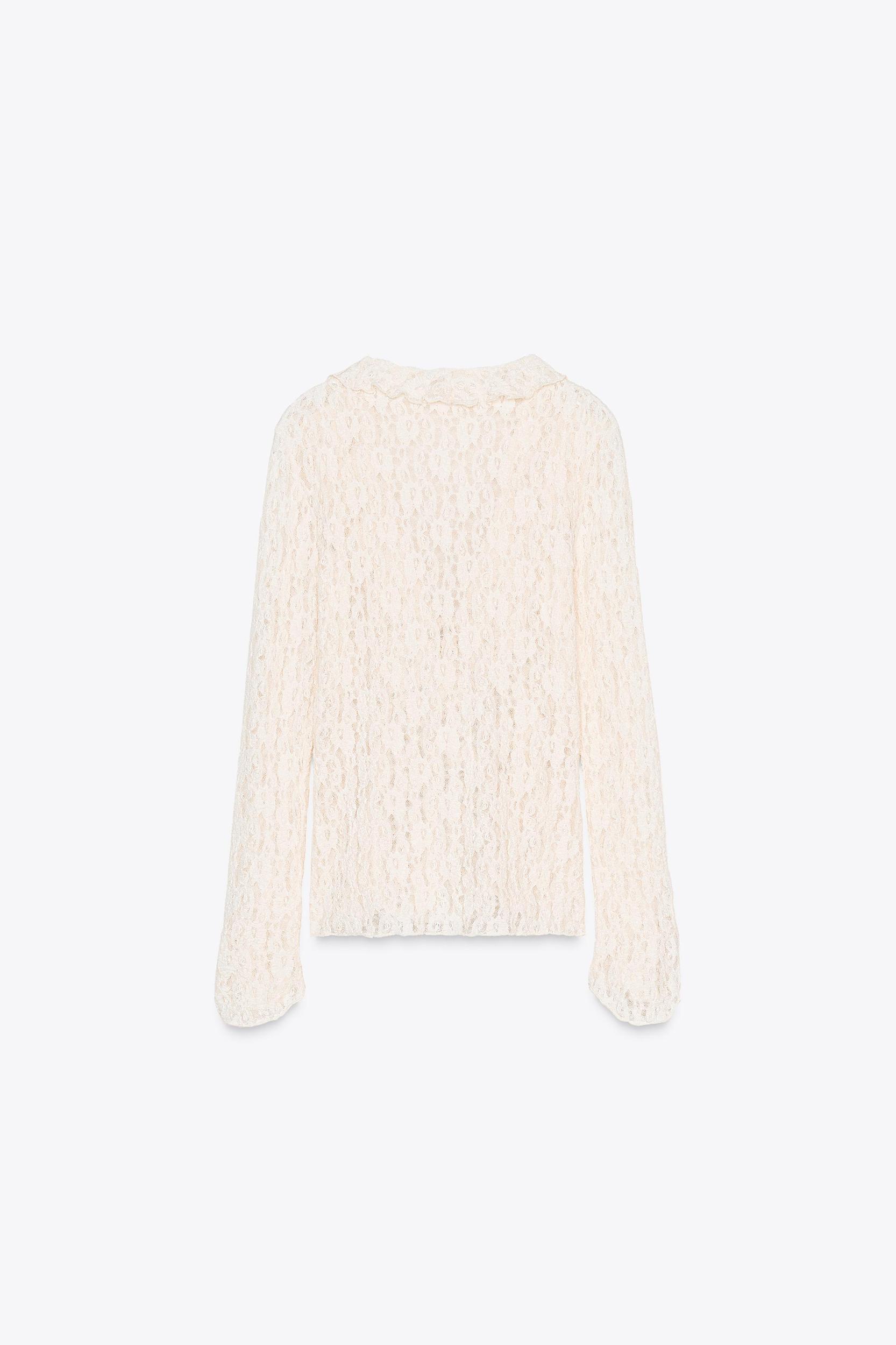 LACE RUFFLE TOP Product Image