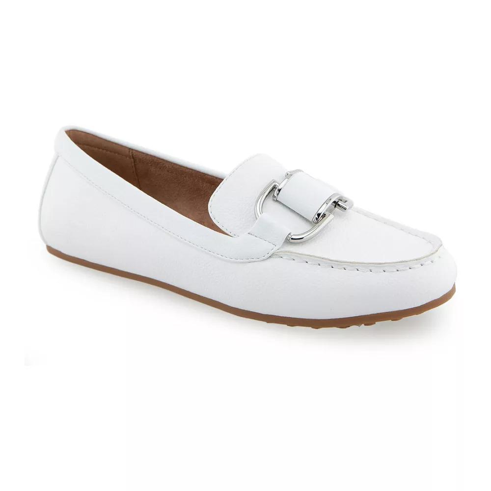 Aerosoles Denver Women's Dress Loafers, Size: 6 Wide, White Pu Product Image