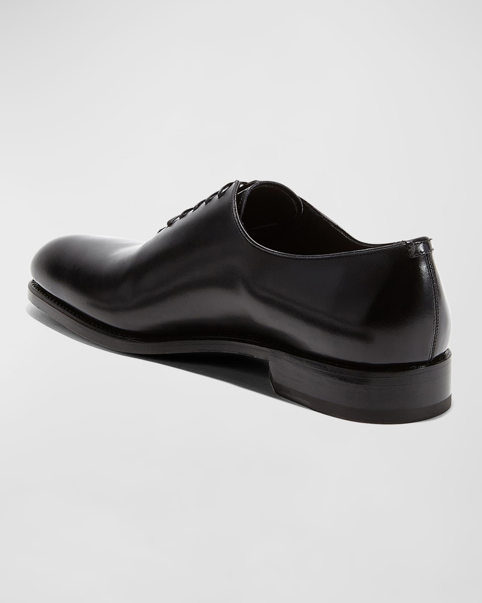 Men's Angiolo Tramezza Whole-Cut Leather Lace-Up Shoes Product Image