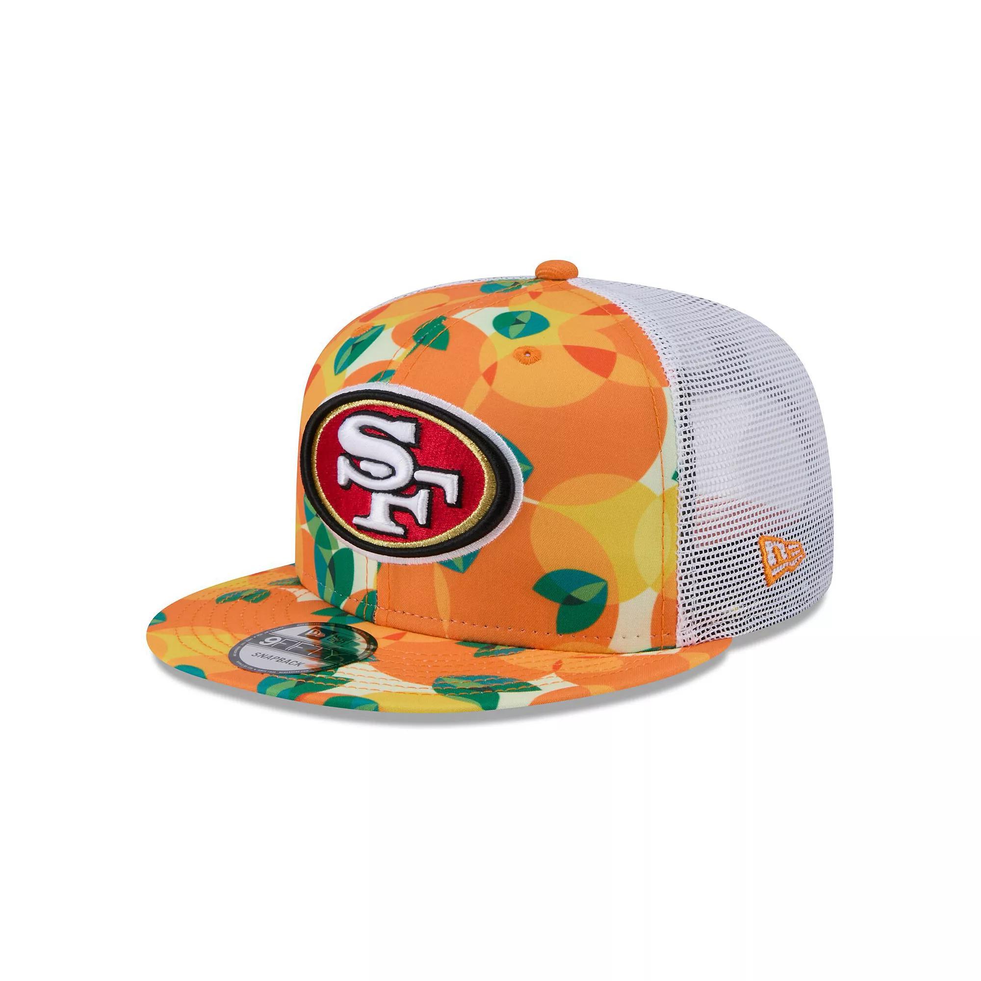 Mens New Era San Francisco 49ers Citrus 9FIFTY Trucker Snapback Hat Product Image