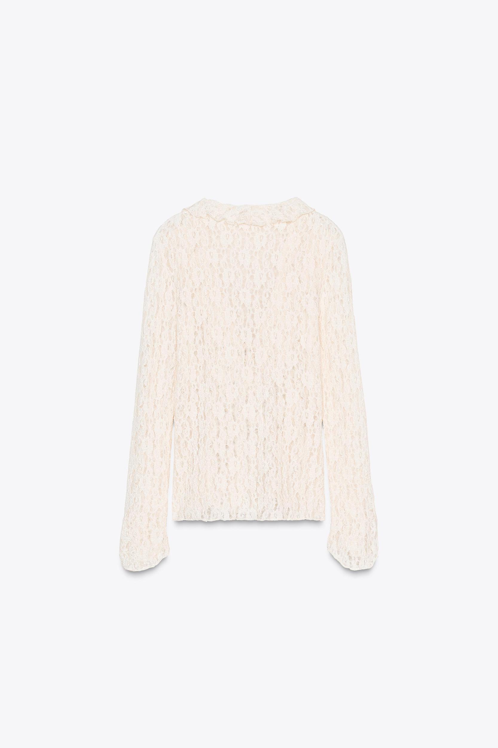 LACE RUFFLE TOP Product Image