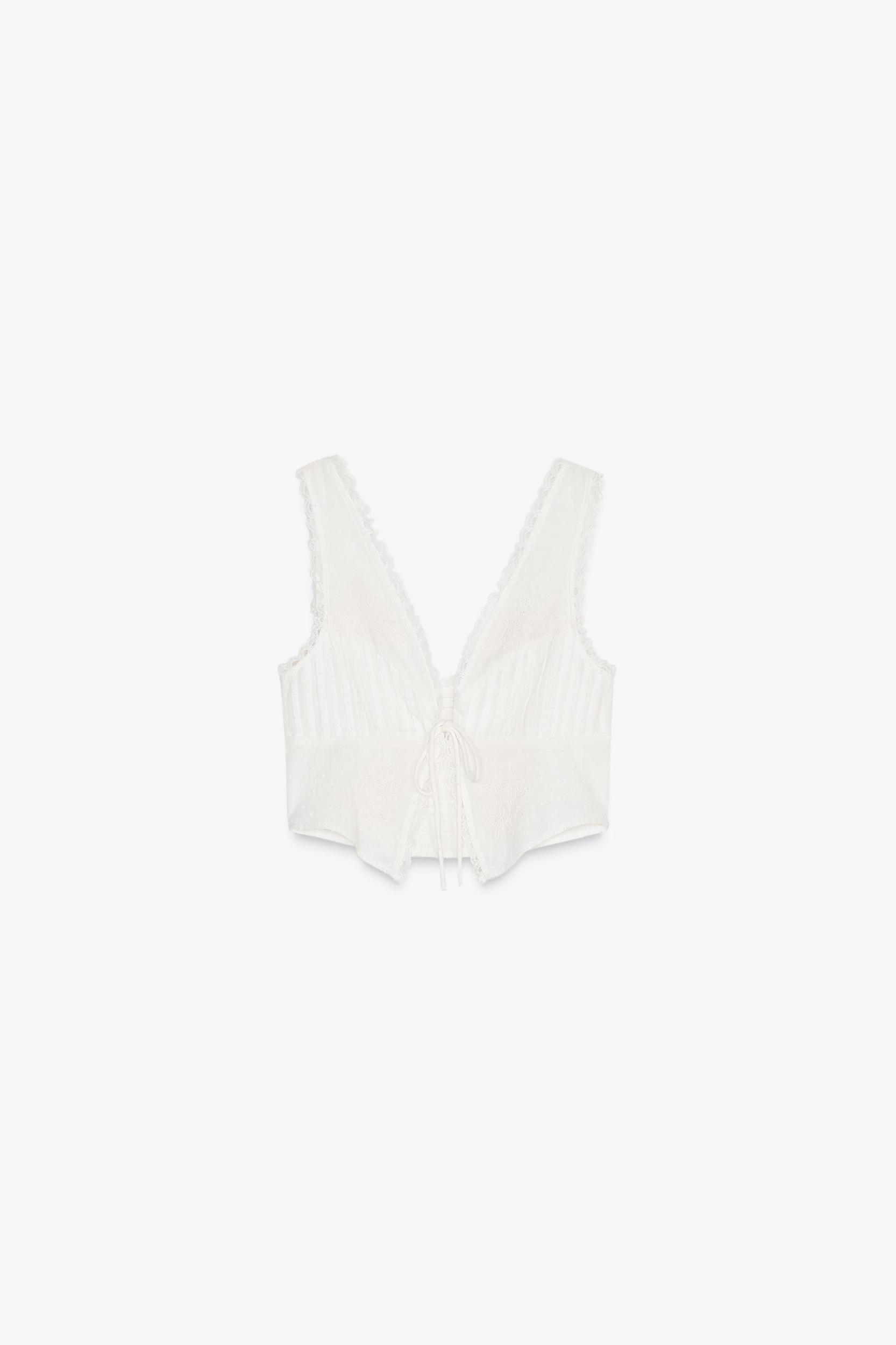 PLUMETI TIE CROP TOP Product Image