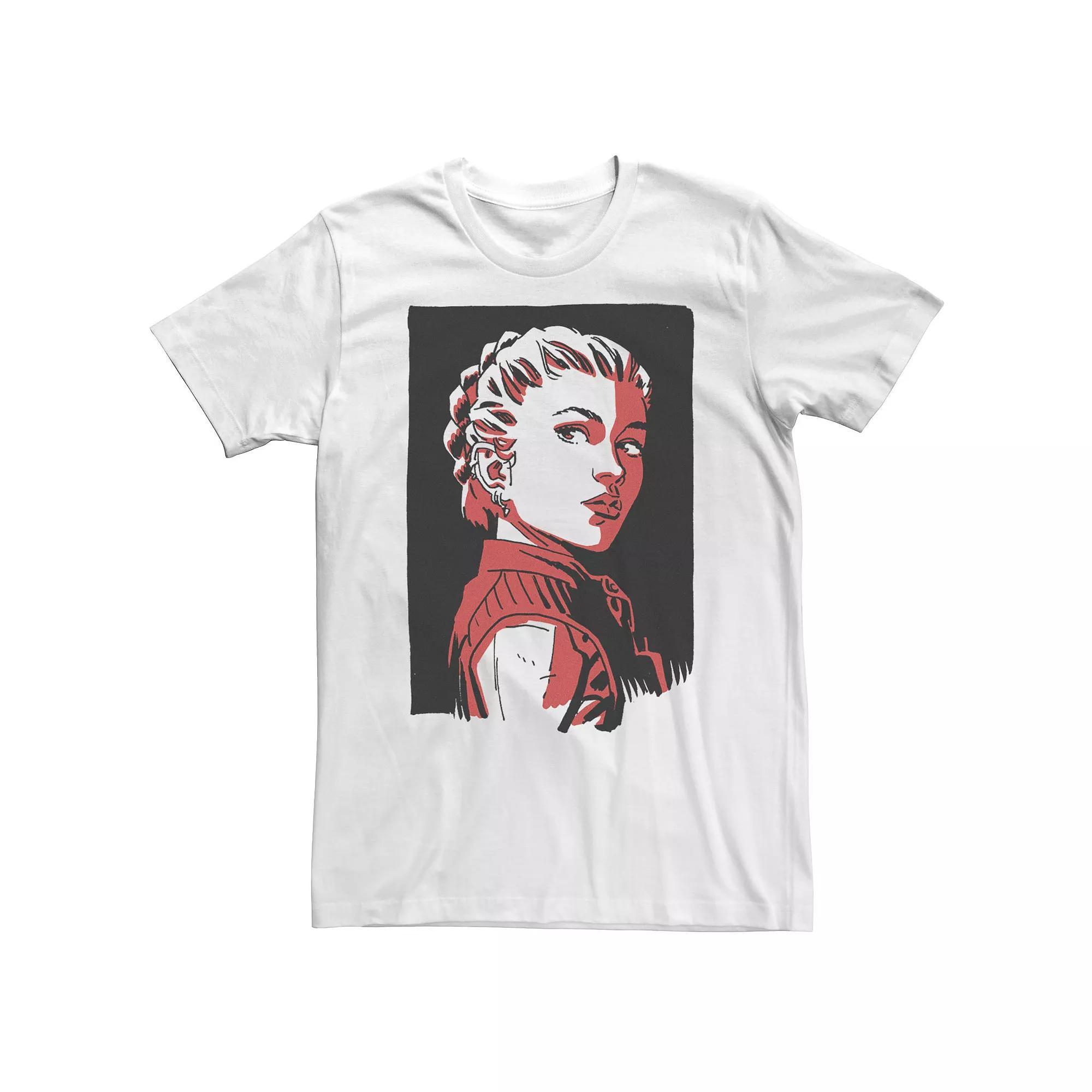 Big & Tall Marvel Black Widow Yelena Belova Red Hue Portrait Tee, Men's, Size: 3XL Tall, White Product Image