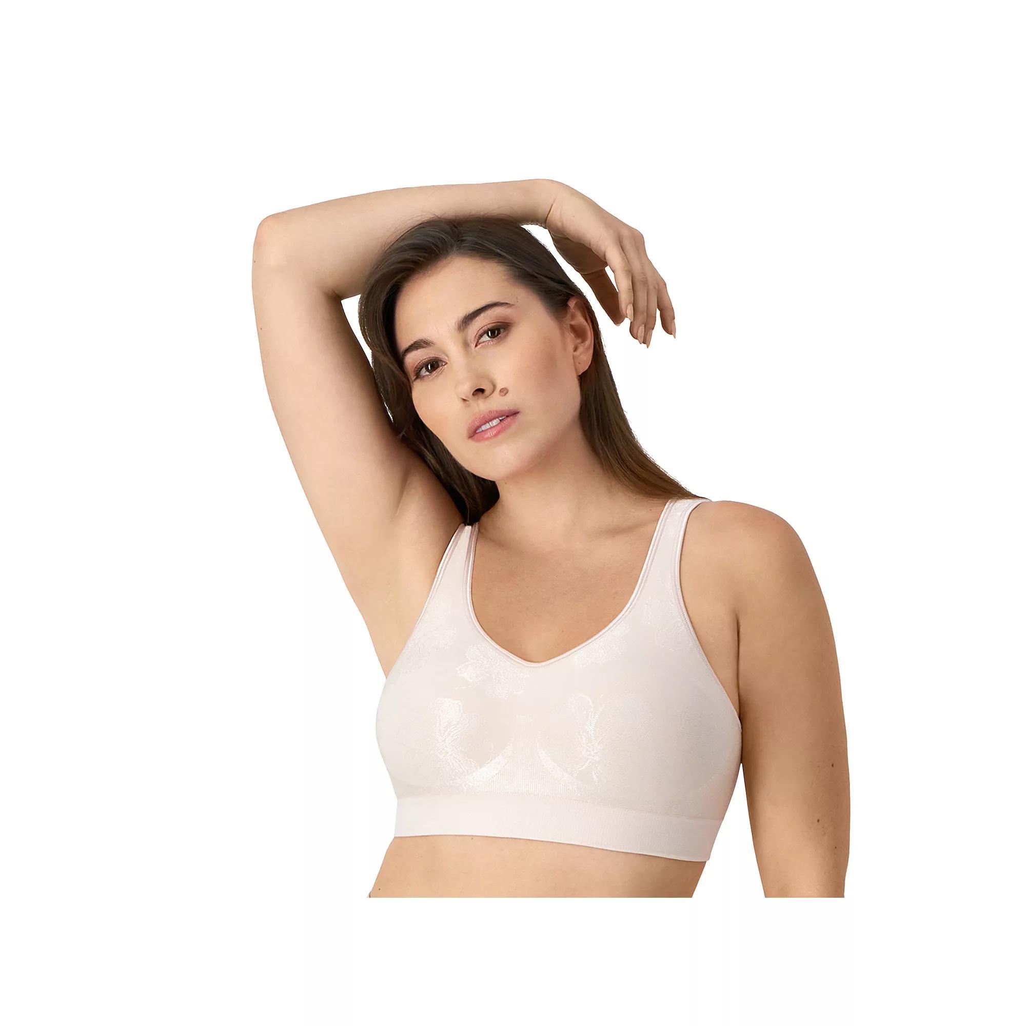 Bali Comfort Revolution Shaping Wireless Bra DF3488, Womens Blue Dot Product Image