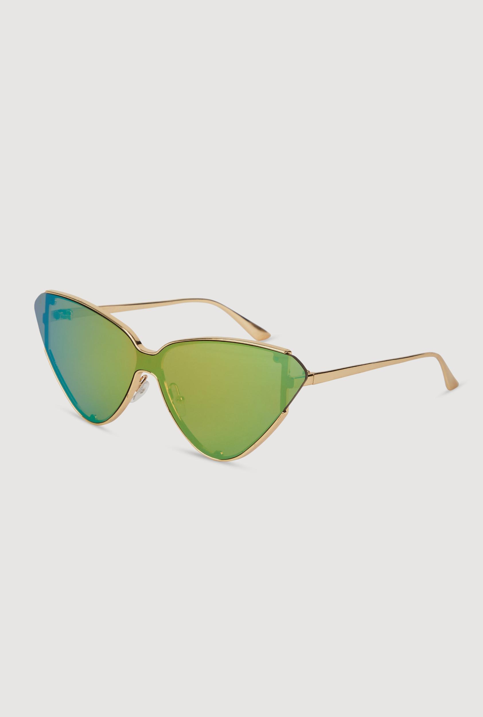 Metallic Frame Cat Eye Sunglasses Unisex Product Image