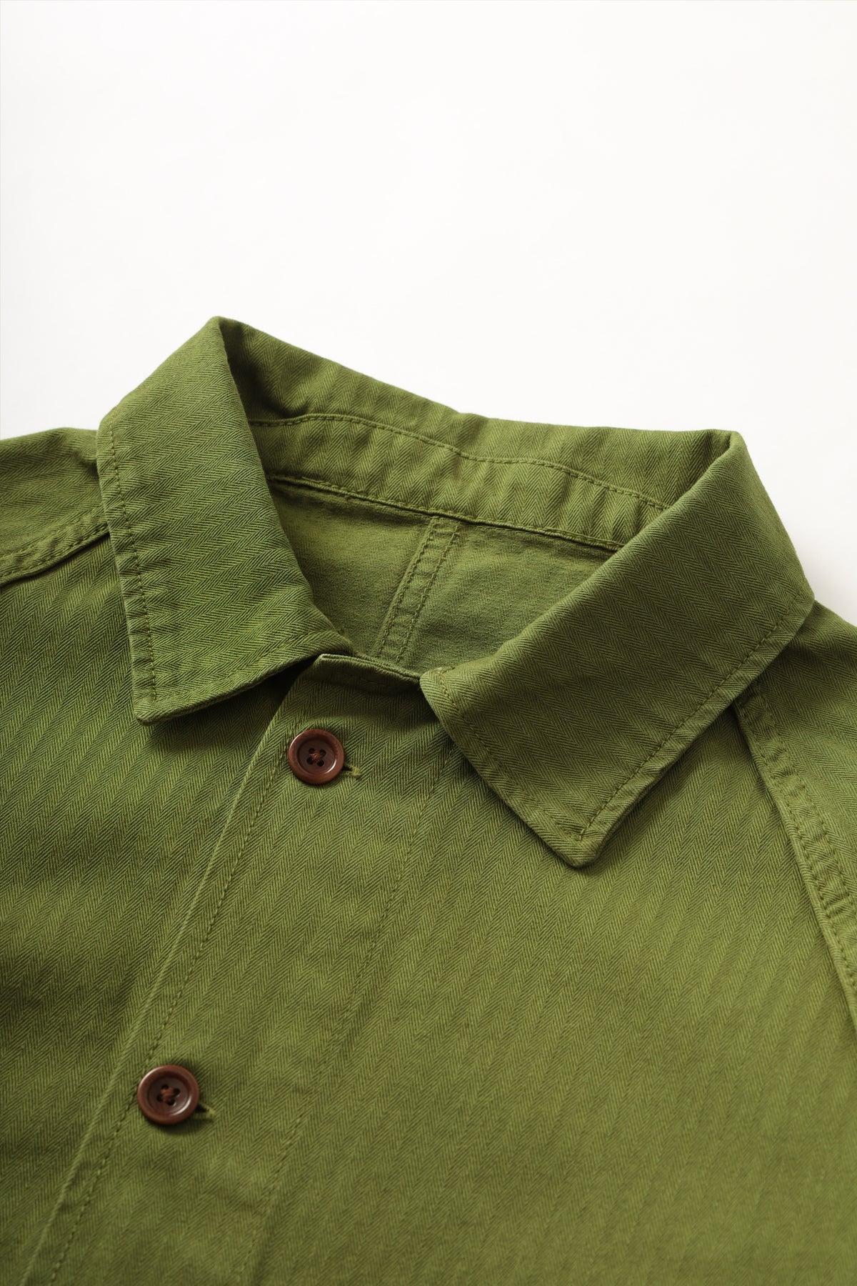 Service Works - Herringbone Front Of House Jacket - Pesto Product Image