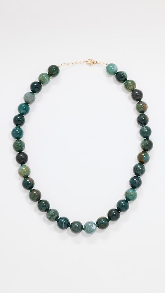 JIA JIA 14k Moss Agate Crystal Sphere Necklace | Shopbop Product Image