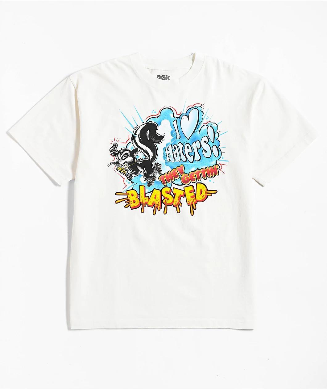 DGK Get Blasted Heavyweight White T-Shirt Product Image