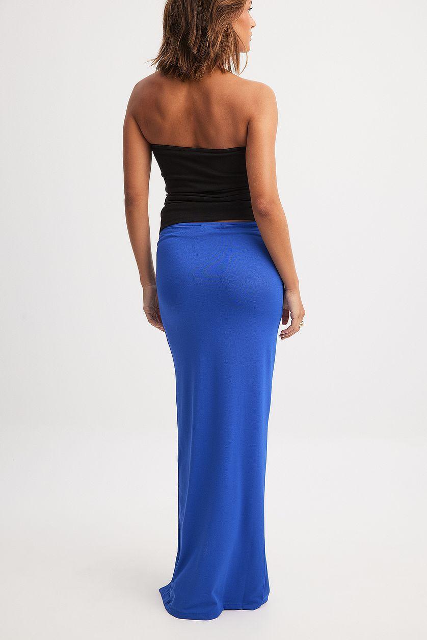 Jersey High Waist Maxi Skirt Product Image