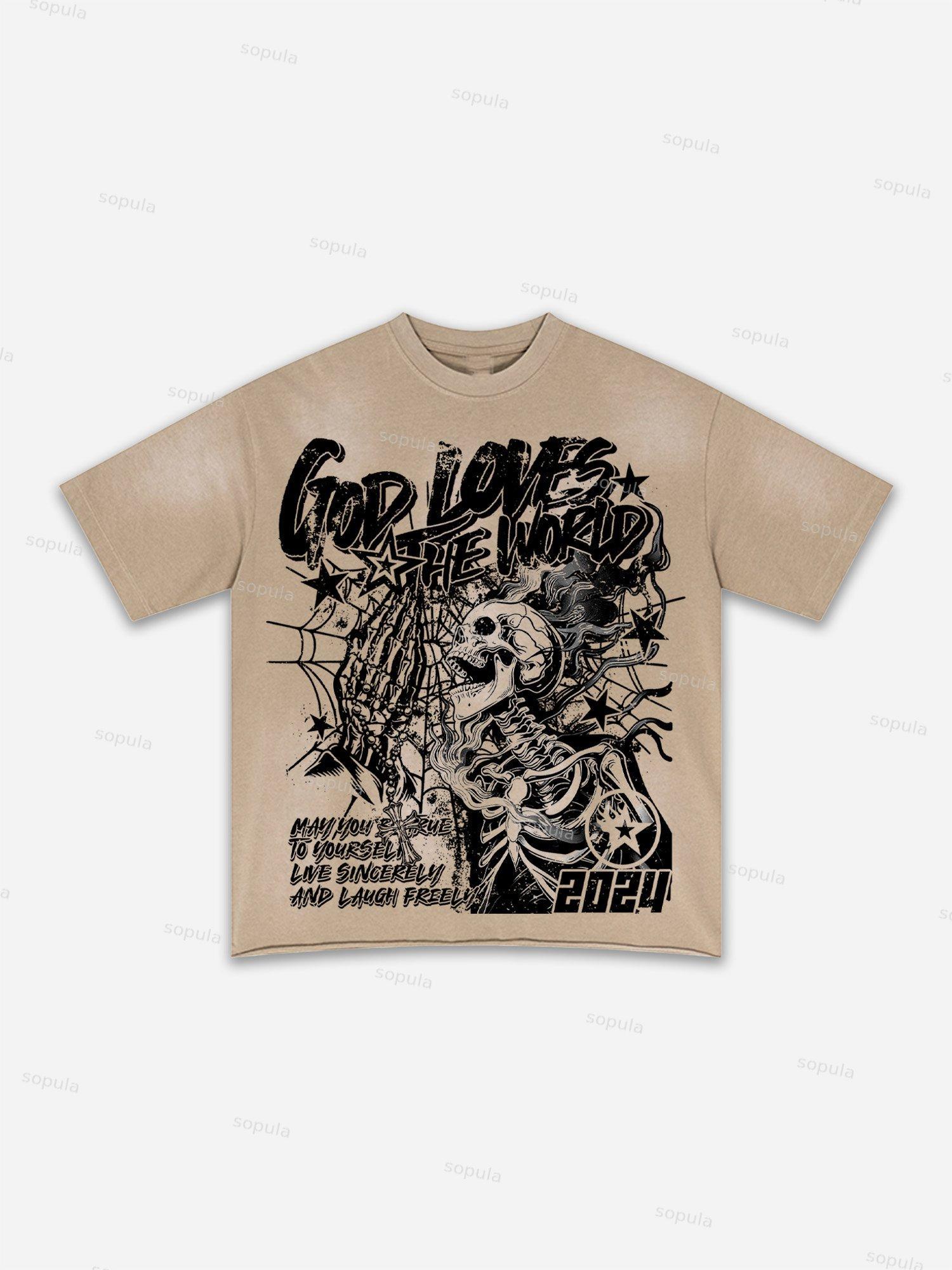 Coors Banquet Rodeo Print Washed T-shirt Product Image