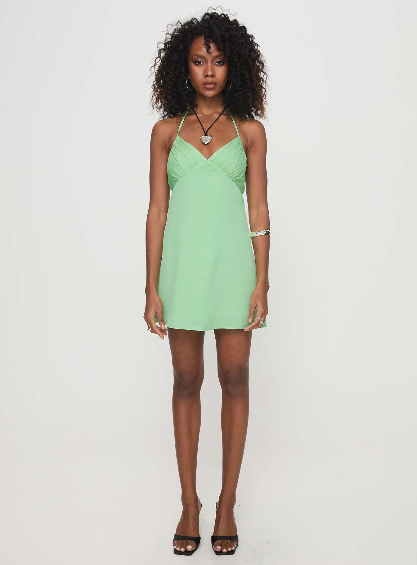 Marciela Mini Dress Green Product Image
