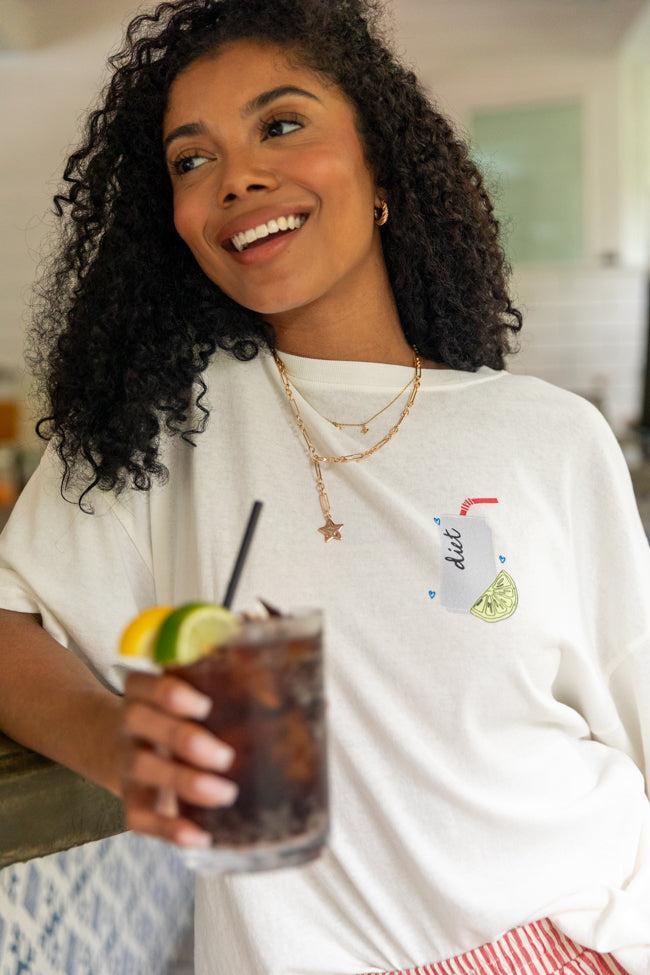 Diet Soda Off White Hyfve Oversized Graphic Tee Product Image