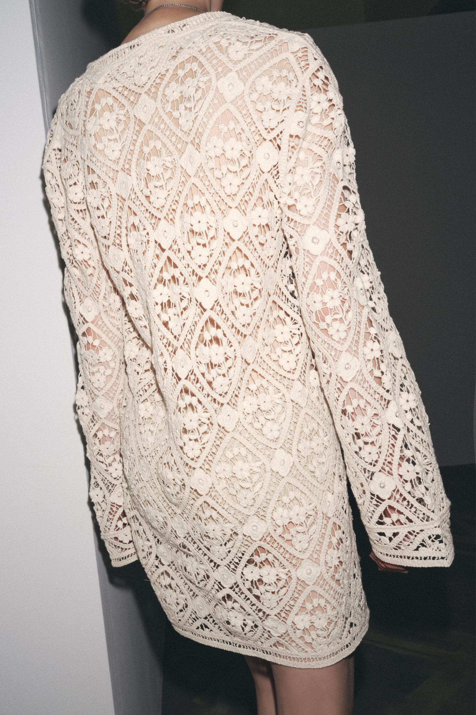 ZW COLLECTION CROCHET MINI DRESS Product Image