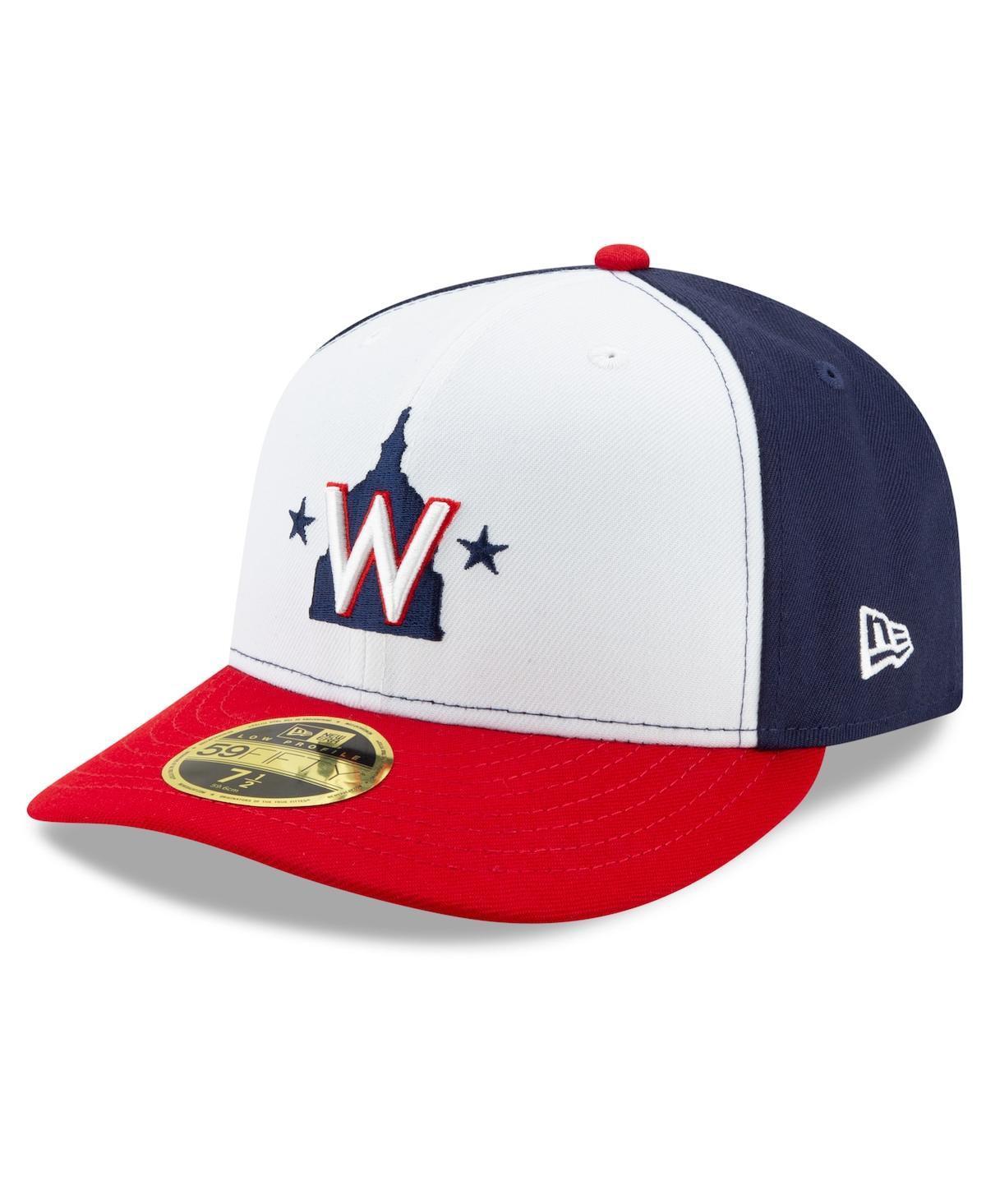 Men's New Era White/Navy Washington Nationals Alternate 2020 Authentic Collection On-Field Low Profile Fitted Hat, Size: 7 1/8 Product Image