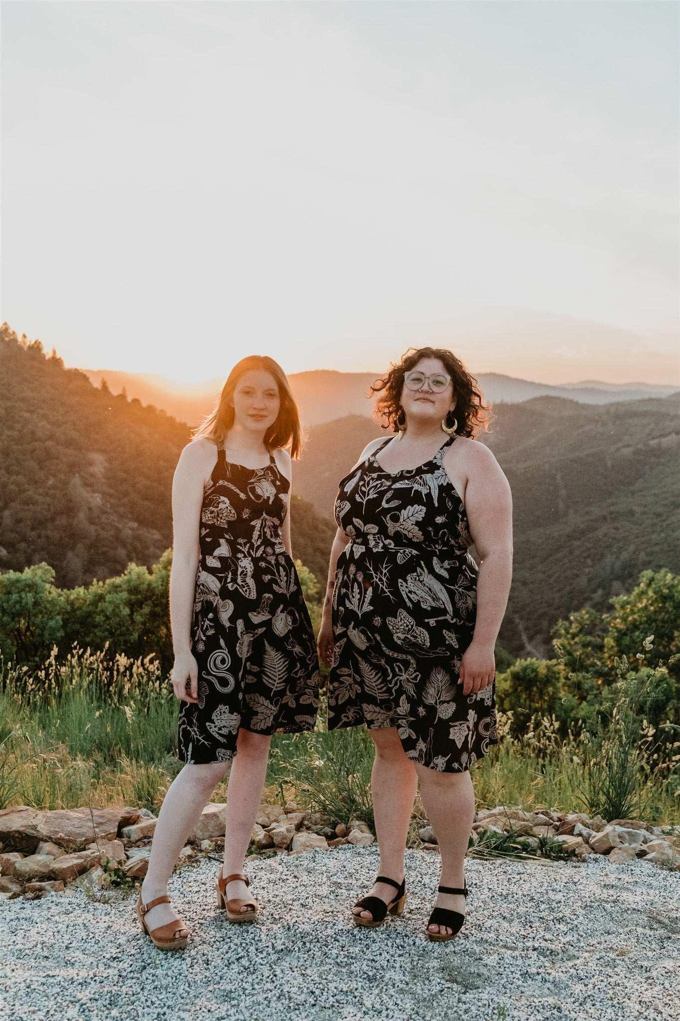 Juniper Dress in Black Woodland Wonder Product Image