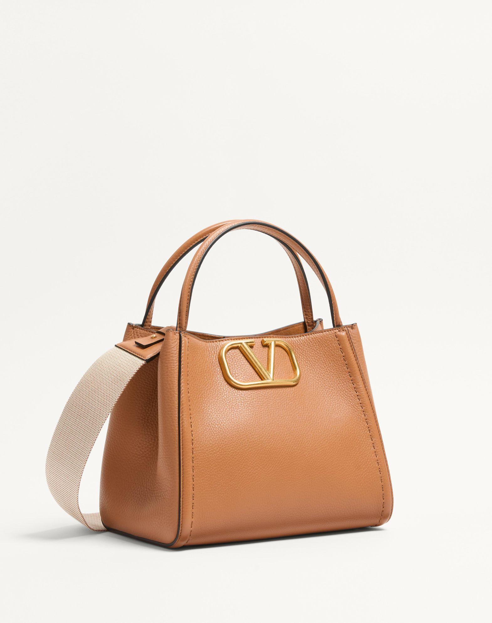 Valentino Garavani Alltime Medium Handbag In Grainy Calfskin Product Image
