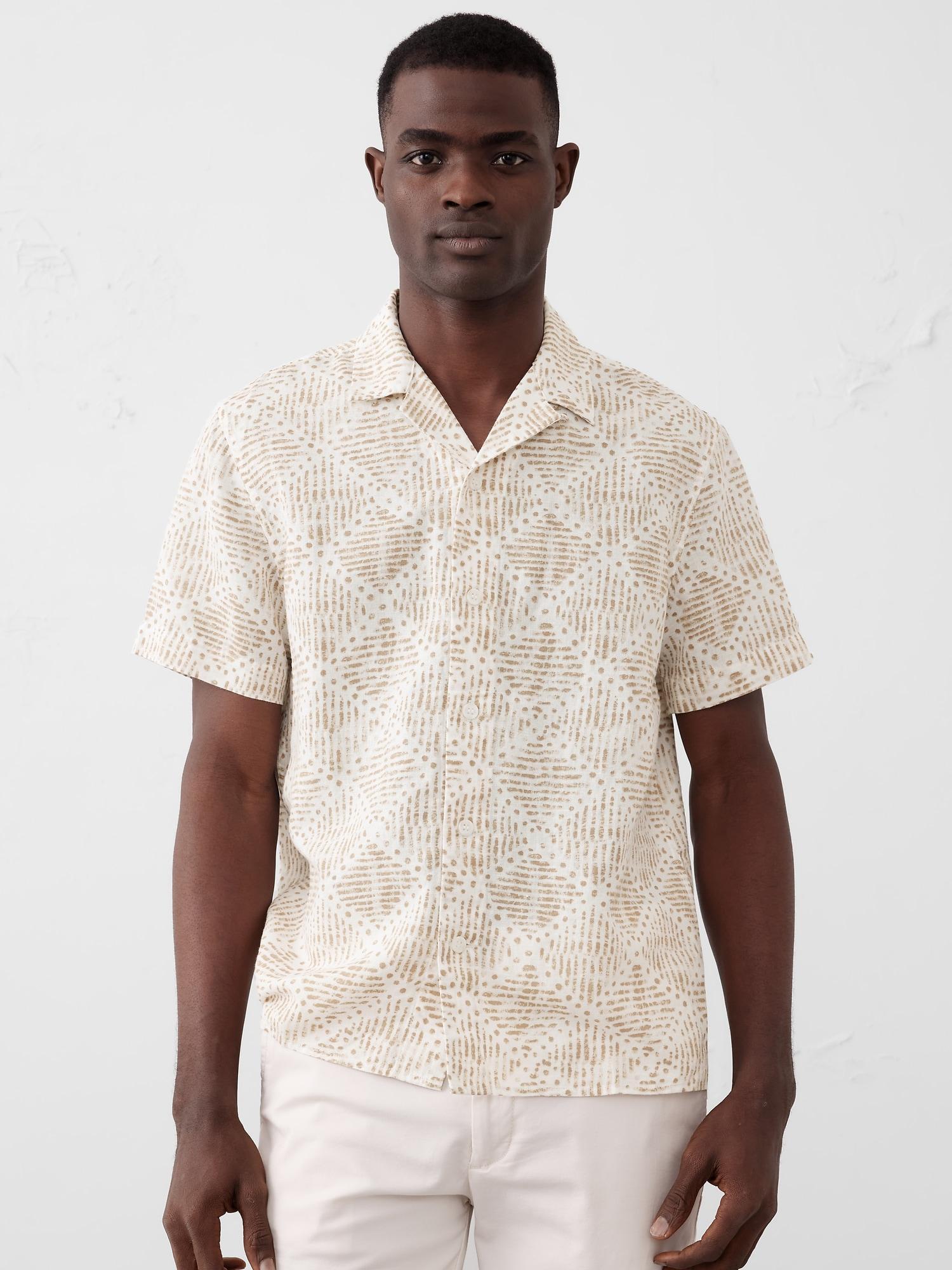 Linen-Blend Resort Shirt Product Image