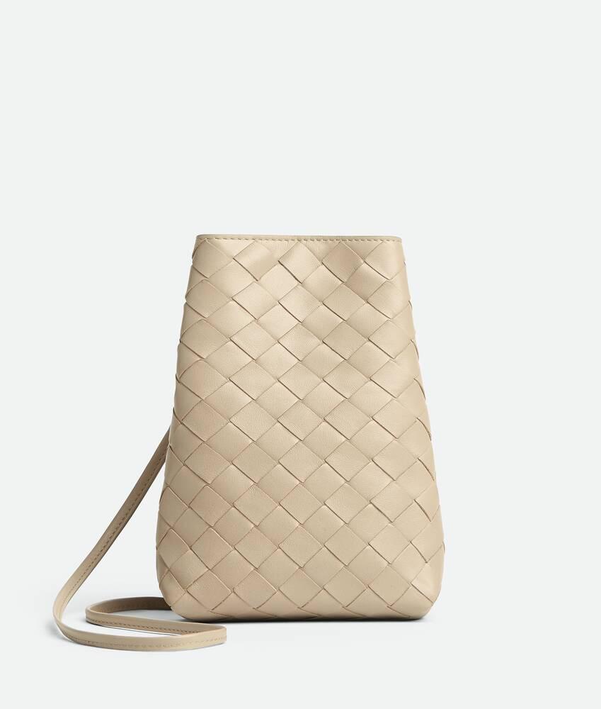 Women's Intrecciato Pouch in Ecru Product Image