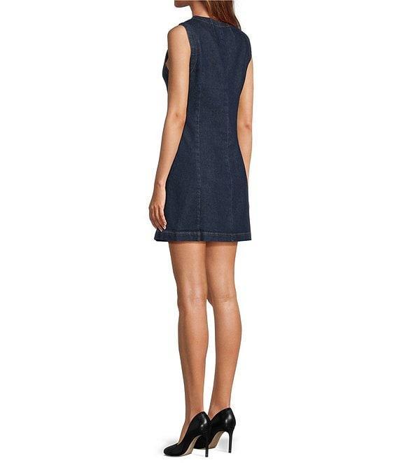 Antonio Melani Anaya Sleeveless Button Front Denim Dress Product Image