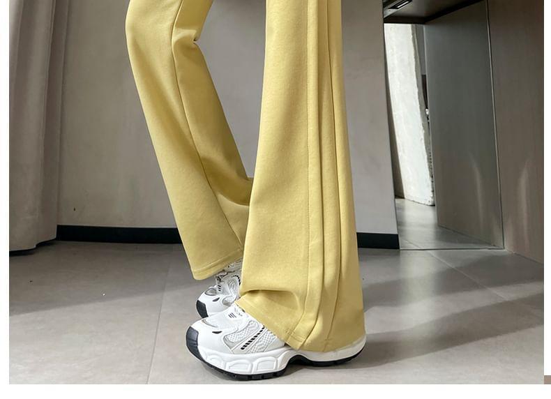 Drawstring Waist Plain Flared Pants (Various Designs) Product Image
