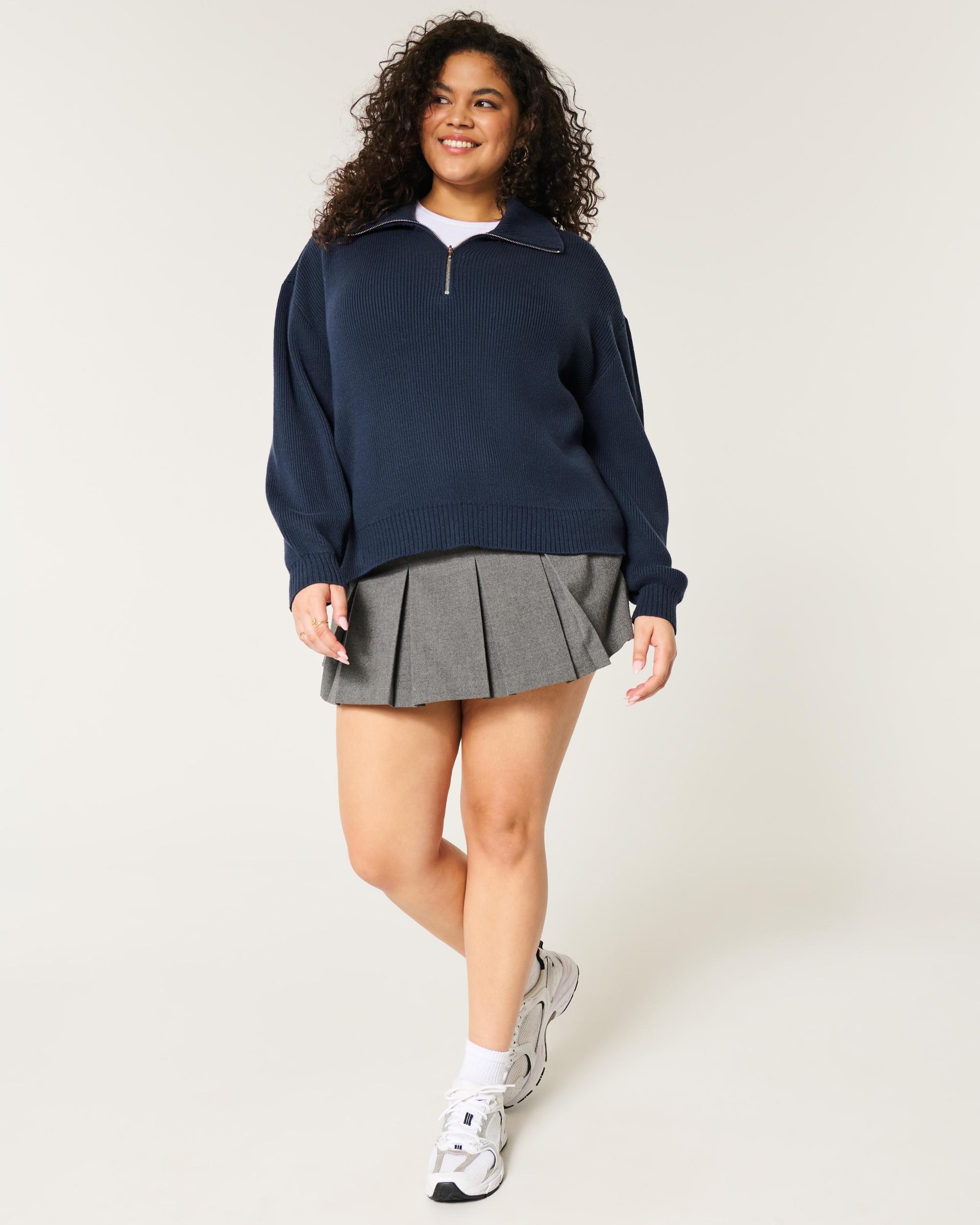 Oversized Half-Zip Sweater Product Image