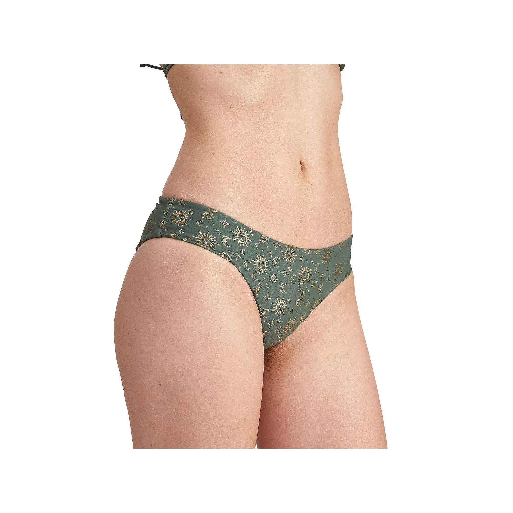 Juniors' Cyn & Luca Celestial Scoop Bikini Bottoms, Women's, Size: Medium, Green Product Image