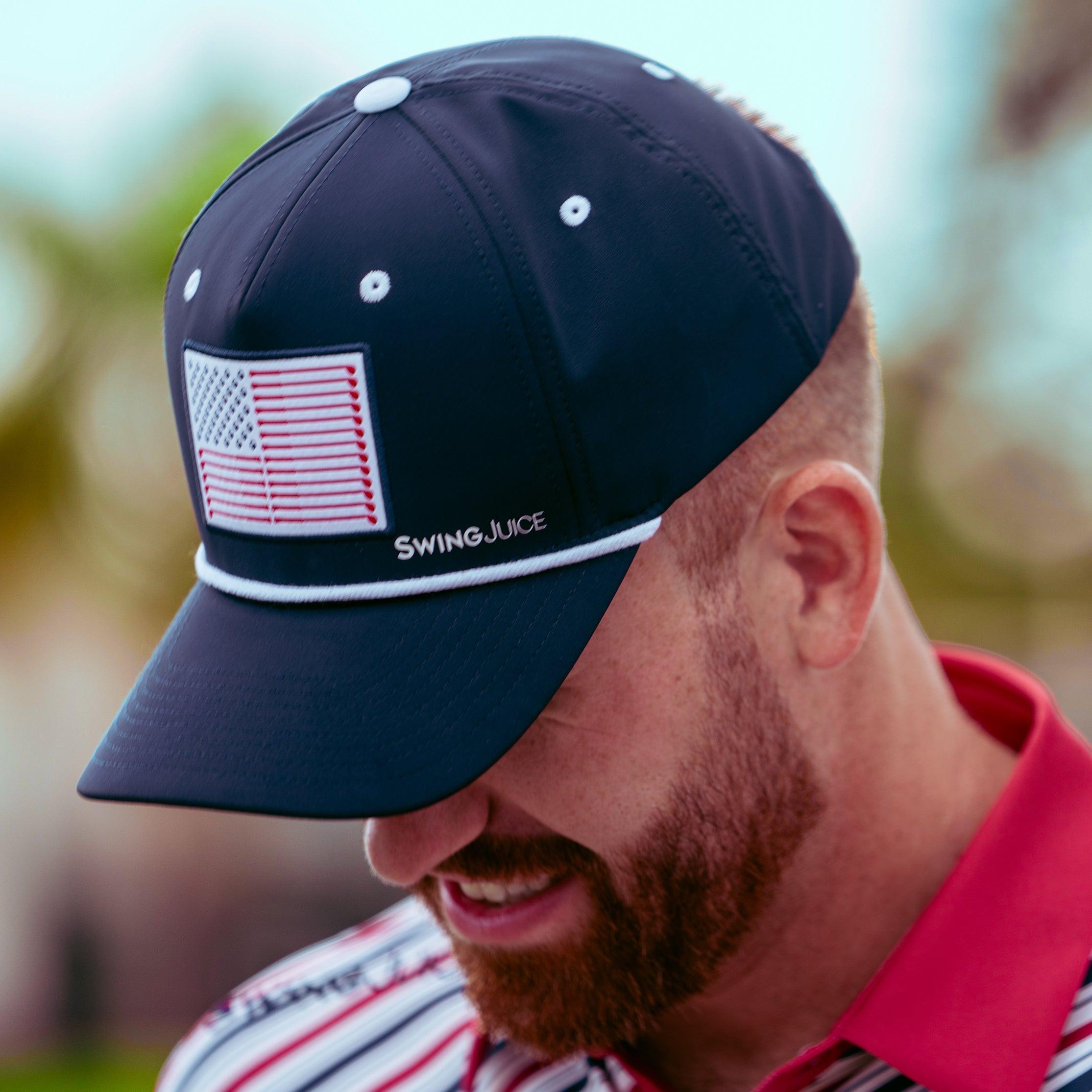 SwingJuice Golf Flag Unisex Active Rope Hat Navy O/S Product Image