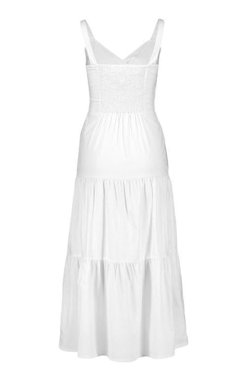 Hope & Henry Womens' Sleeveless Tiered Wrap Dress, Womens in Ballet Pink Linen at Nordstrom, Size 4 Product Image