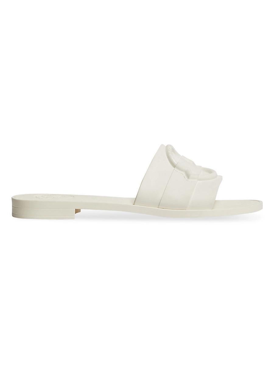 Moncler Womens Mon Logo Slide Sandals Product Image