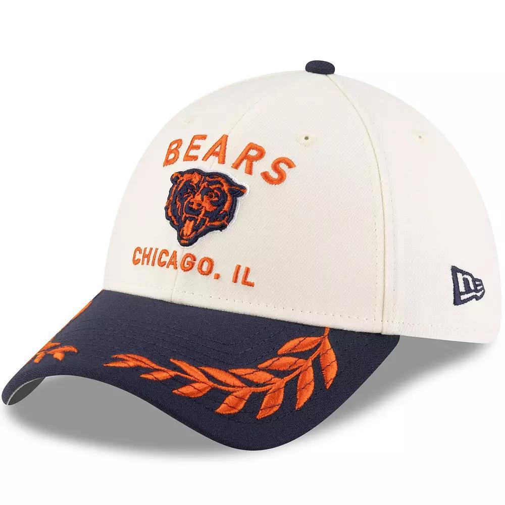Men's New Era  Cream/Navy Chicago Bears 2025 NFL Draft 39THIRTY Flex Hat, Size: Large/XL, Beige Product Image