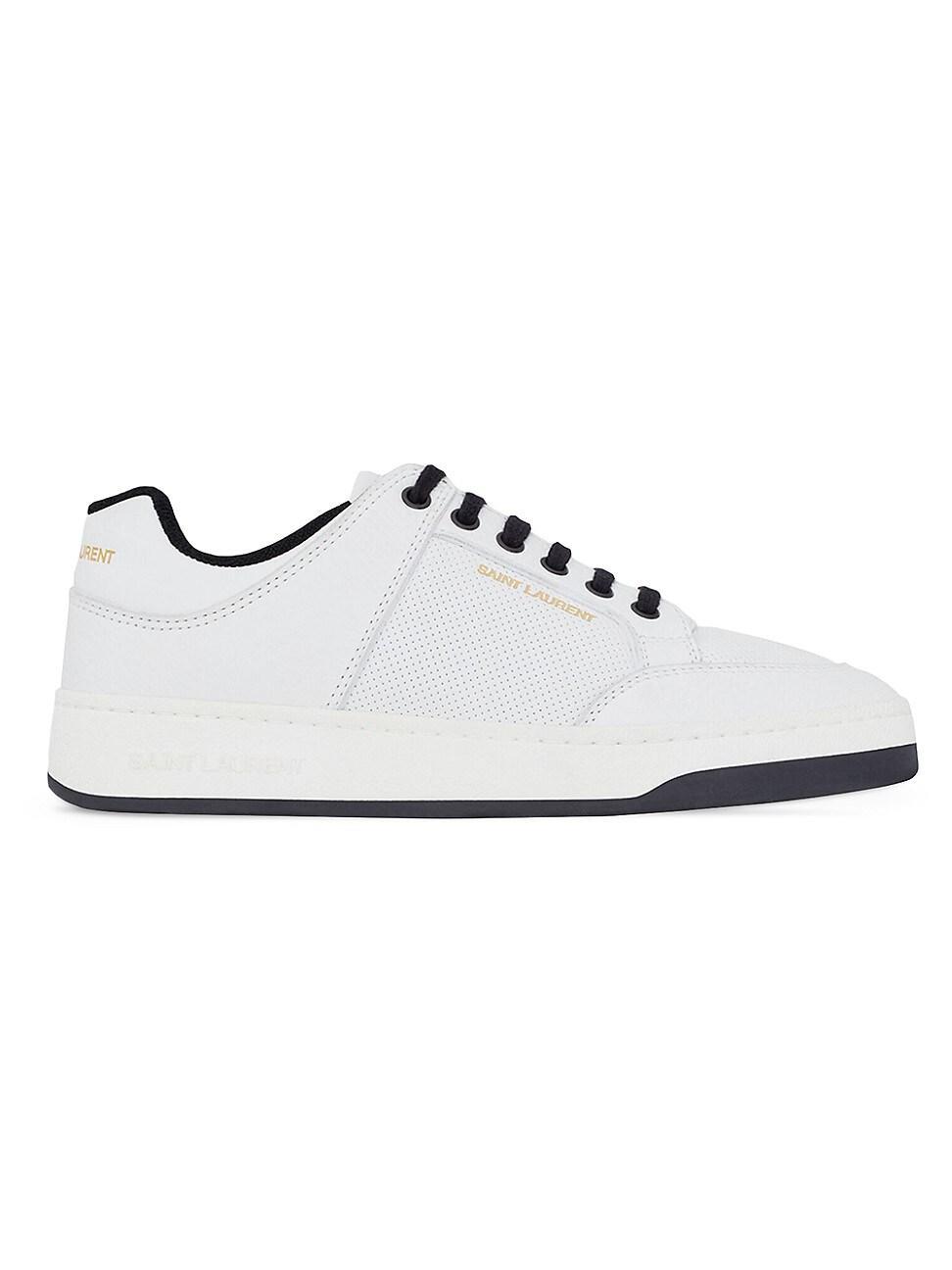 Saint Laurent Womens Sl/61 Low-top Sneakers in Smooth and Grained Leather Product Image