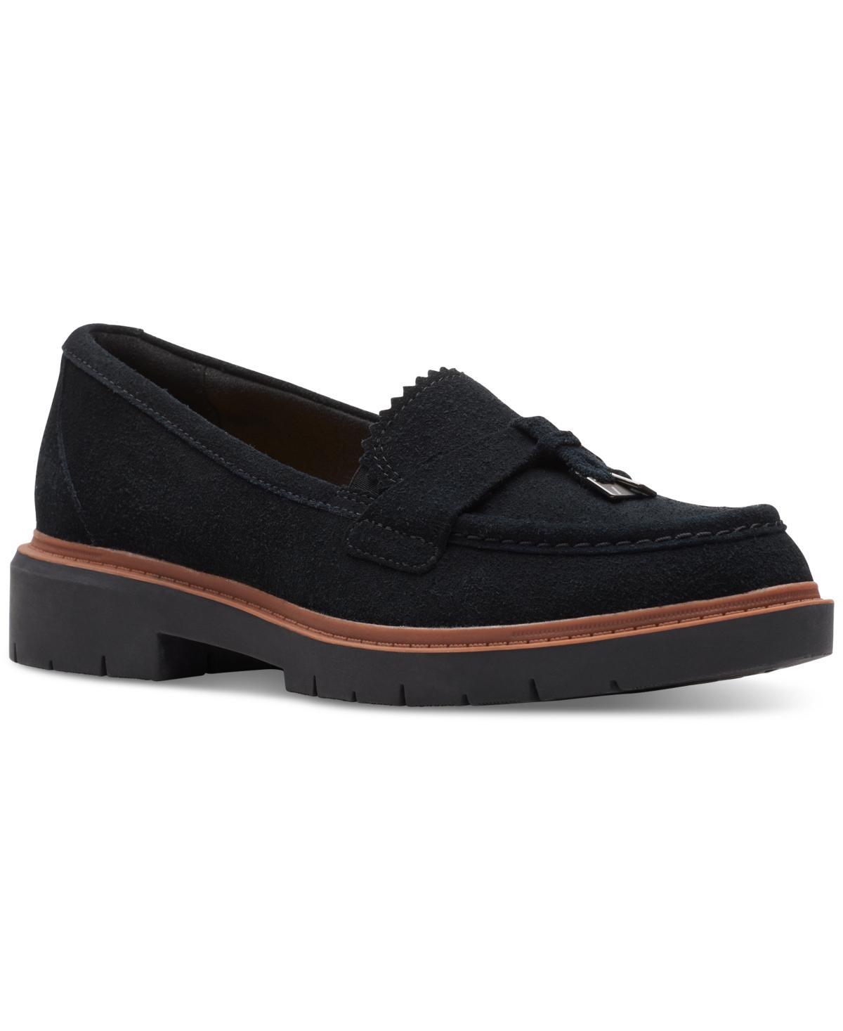 Clarks Westlynn Bella Womens Leather Lug Sole Loafers Product Image