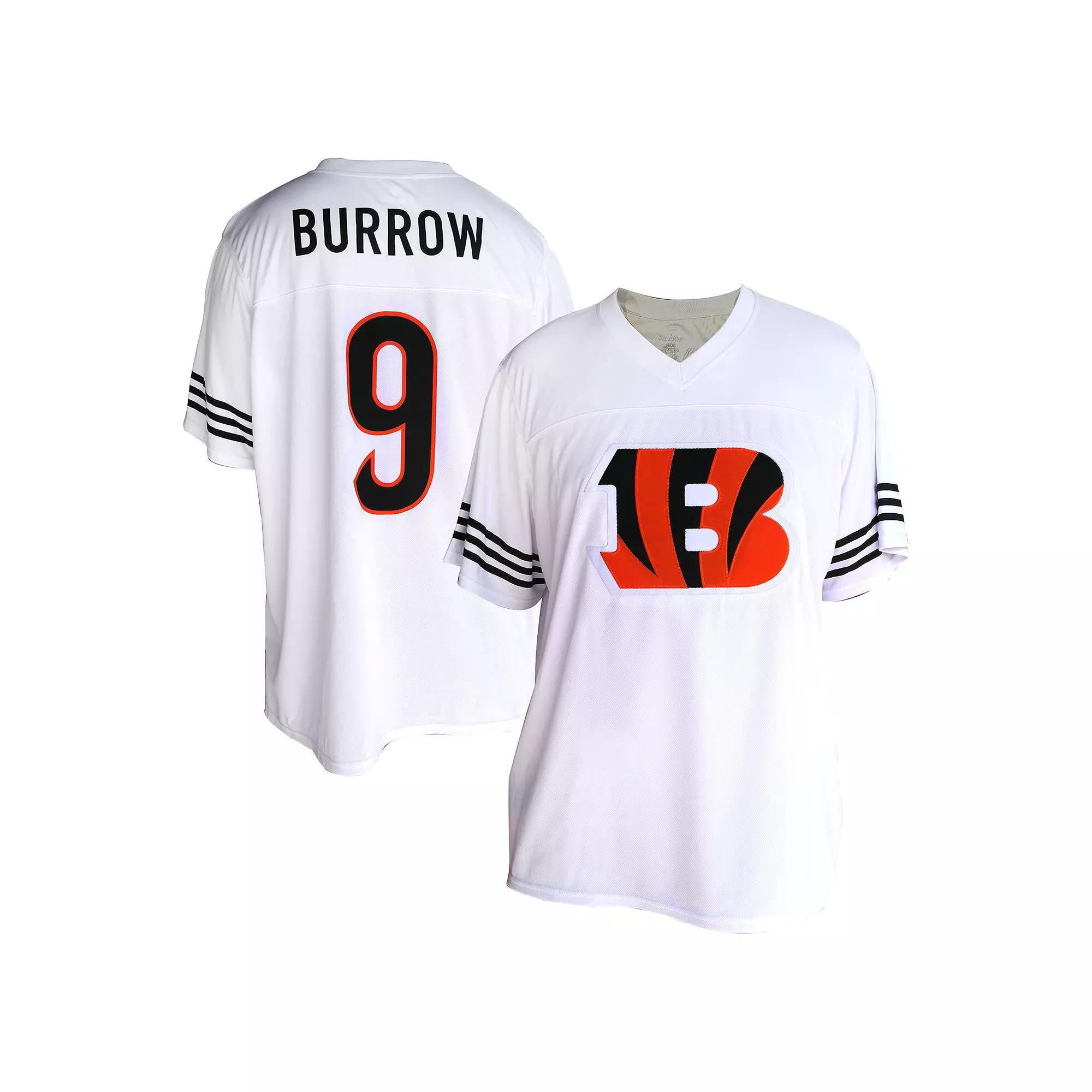 Women's Fanatics Joe Burrow White Cincinnati Bengals Plus Size Fashion Jersey, Size: 1XL Product Image