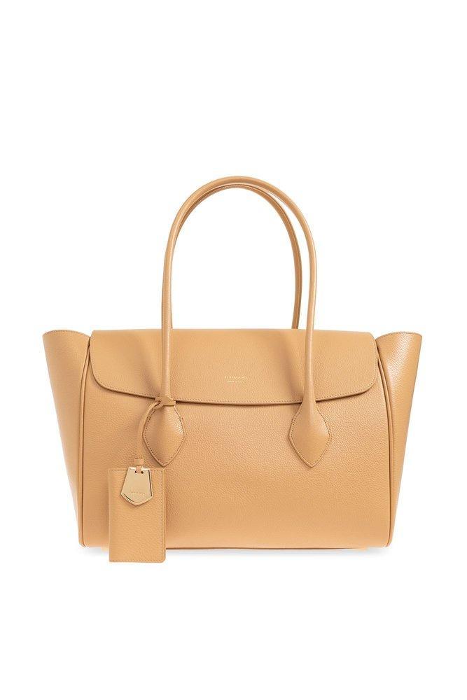FERRAGAMO Salvatore  Logo In Beige Product Image